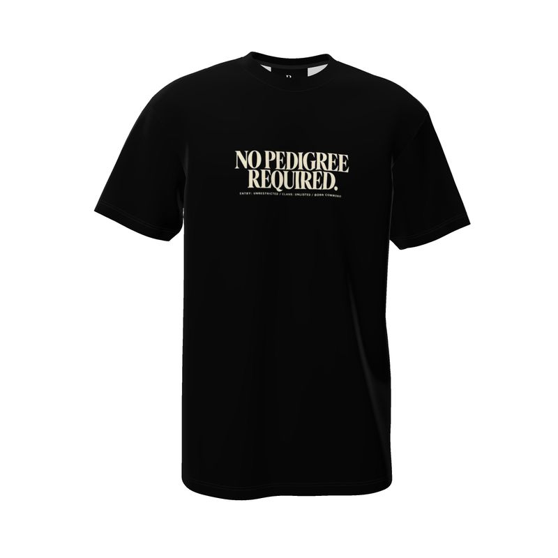 "No Pedigree Required" Loose Fit Tee